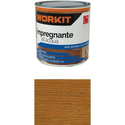 Impregnante Acqua Workit Castagno 750 ml 6 Pezzi - 2