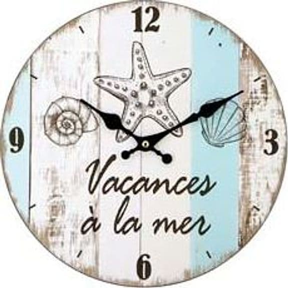 Orologio Muro Vacances a La Mer Ø 30 mm cm Xtra