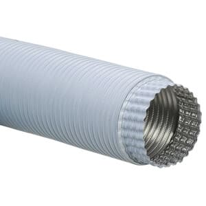 Tubo Flessibile Estensibile Allum. Bianco Ø 12 cm 6 Pezzi - 2