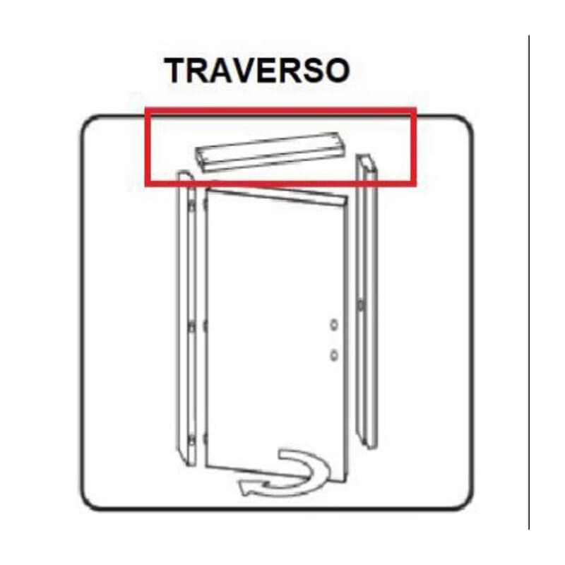 Traverso Battente x Porta Microtec 210 x 70 Noce Quercia Vert - 2