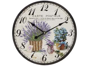 Orologio Muro Cartolina Lavanda Ø 30 mm cm Xtra - 2