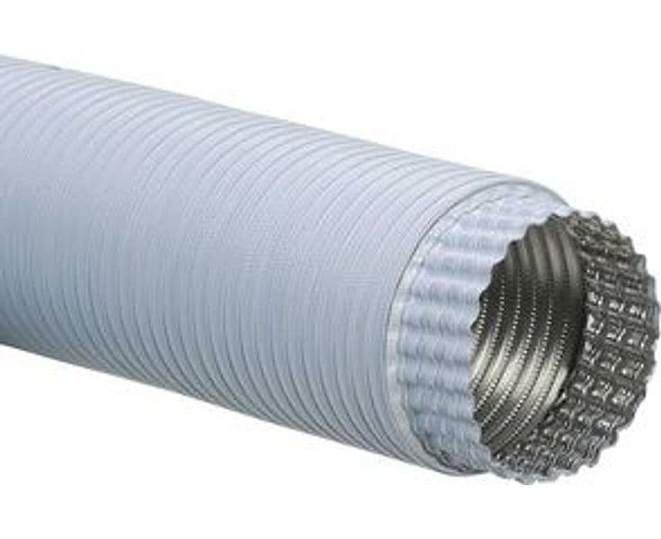 Tubo Flessibile Estensibile Allum. Bianco Ø 13 cm 6 Pezzi - 2