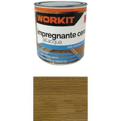 Impregnante Ceroso Acqua Workit Noce Scuro 750 ml 6 Pezzi - 2