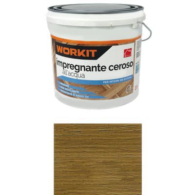 Impregnante Ceroso Acqua Workit Noce Scuro 2,5 L 2 Pezzi - 2