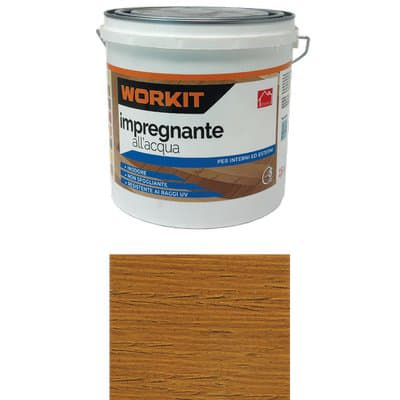 Impregnante Acqua Workit Castagno 2,5 L 2 Pezzi - 2