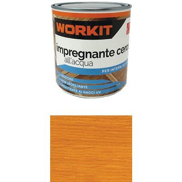 Impregnante Ceroso Acqua Workit Douglas 750 ml 6 Pezzi