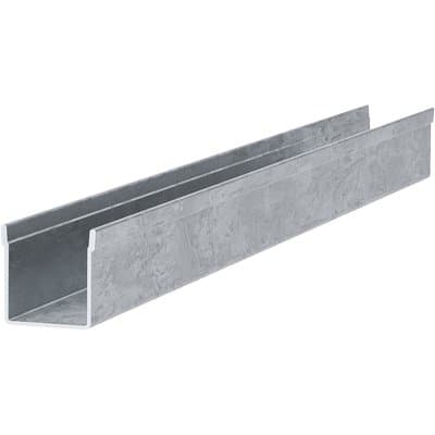 Guida per Tapparelle Zincata S. H 19 x 27 mm 0,8 mm 170 cm 12 Pezzi - 2
