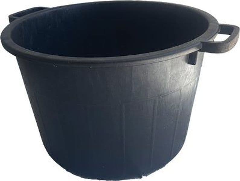 Cassa Porta Macerie Fondo Tondo Pe Nero H. Litri 40 50 cm 30 cm 3 Pezzi - 2
