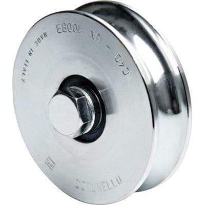 Ruota Cancello a Fissare Gola Tonda 315 Comunello 16 mm 100 mm 2 Pezzi - 2