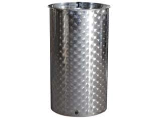 Contenitore Enologico Fondo a Pentola Inox AISI 304 Saldato 100 l Ø 460 mm - 2