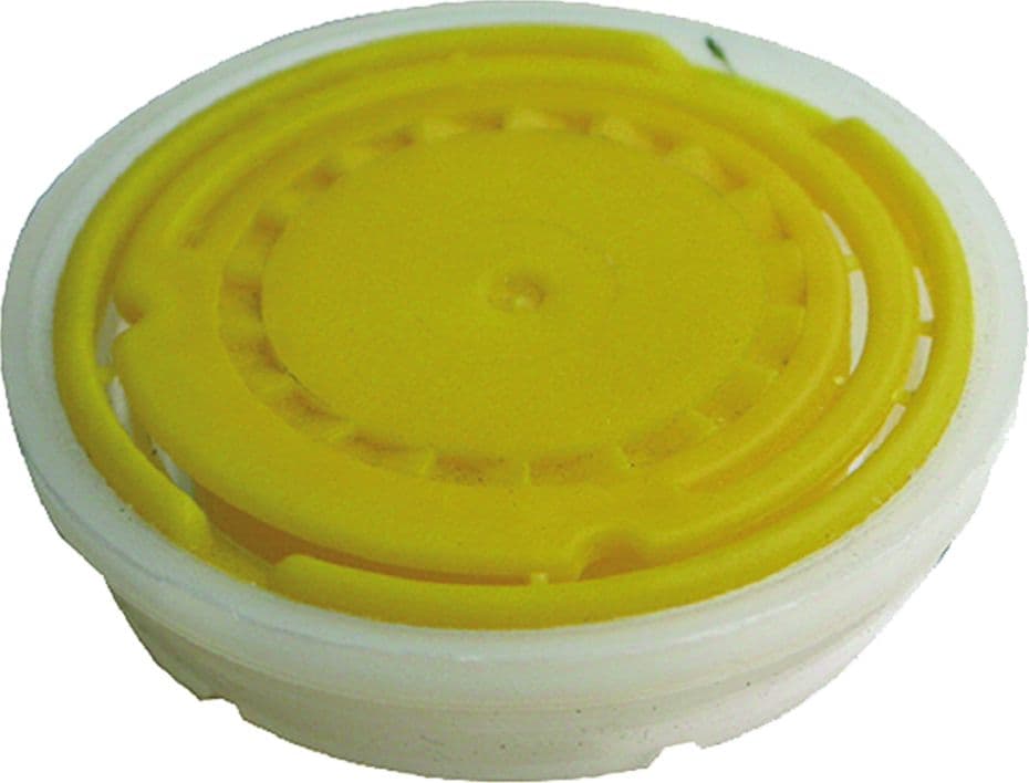 TAPPO IN HDPE Ø 24 mm - per Lt. 0,2 - col. giallo- 10 pezzi  - BricoGo - 2