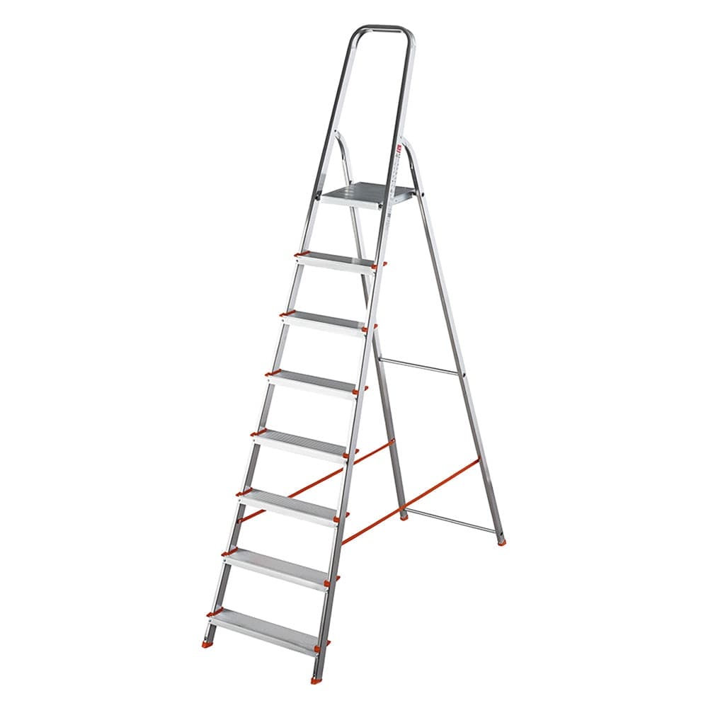 SCALA PER USO DOMESTICO 8 gradini - altezza cm. 162 (pedana) / 225 (totale)  - KASART X GIERRE