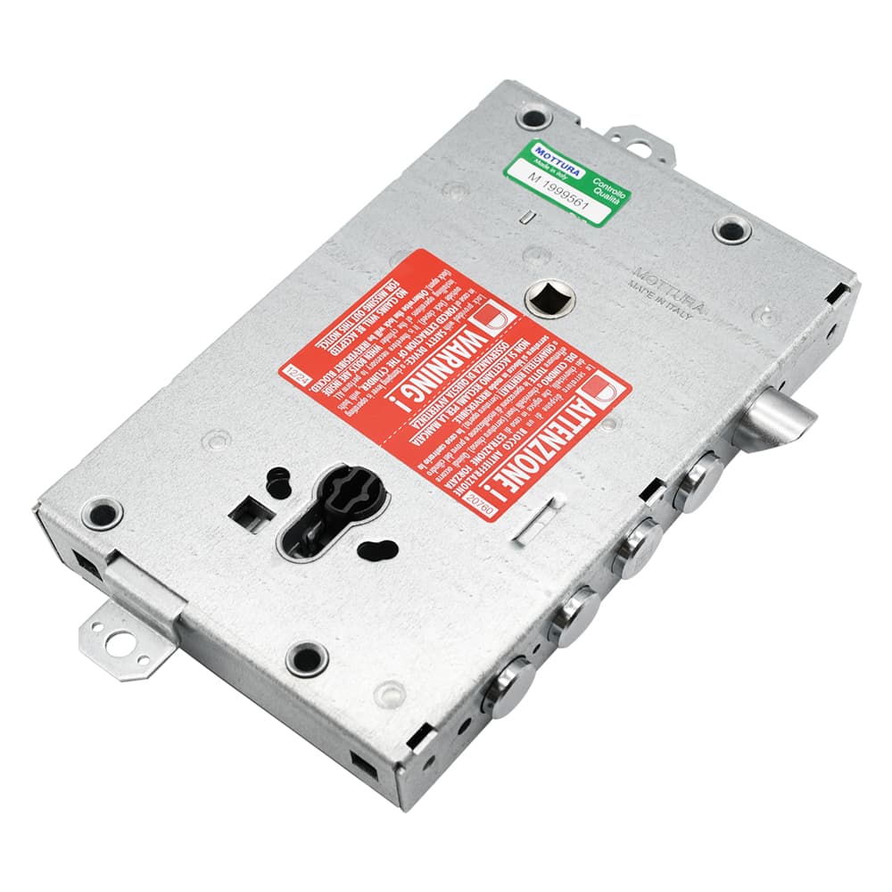 Serratura a Leve per Porte Blindate e 63 4 Catenacci Interas. Mottura 28 mm - 2
