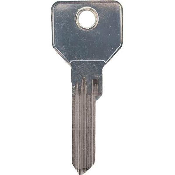Chiave Piatta 10701 5 Spine Hand Cisa Ottone Nichelato 50 Pezzi - 2