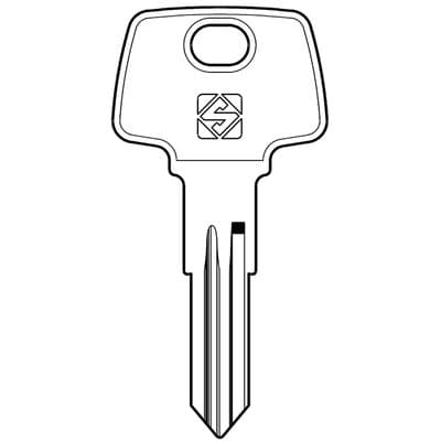 Chiave Auto Cem CEM4 Silca Acciaio Nichelato 5 Pezzi - 2