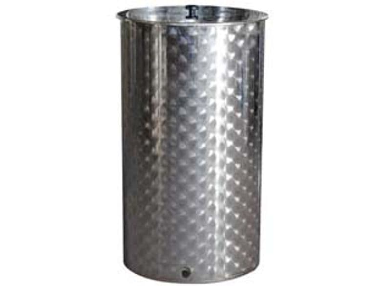 Contenitore Enologico Fondo a Pentola Inox AISI 304 Saldato 300 l Ø 650 mm - 2