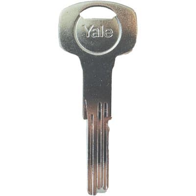 CHIAVE PUNZONATA YALE SERIE Y1500 ORIGINALE - OTTONE NICHELATO- 5 pezzi - 2