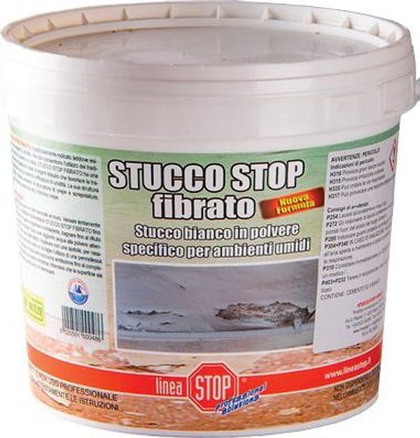 Stucco Stop Polvere Dixi Bianco Fibrato 1 kg - 2