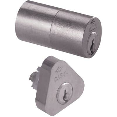 Coppia Cilindri Esterni 02139 12 Hand Cisa Ottone Nichelato Chiavi 3 - 2