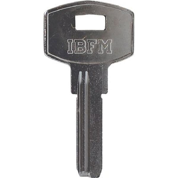 Chiave Punzonata Ibfm K 2402 Originale Ottone Nichelato 10 Pezzi