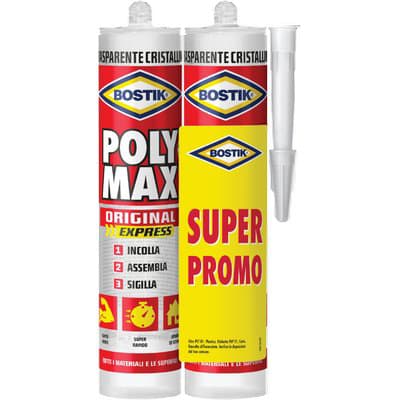 Bostik Polymax Original Express Bipack Trasparente 300 g 2 Pezzi - 2