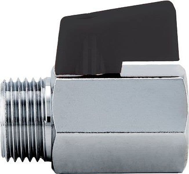 Valvola Mini a Sfera per Scaldacqua 126 Itap Ottone Cromato 1/2mf 5 Pezzi - 2