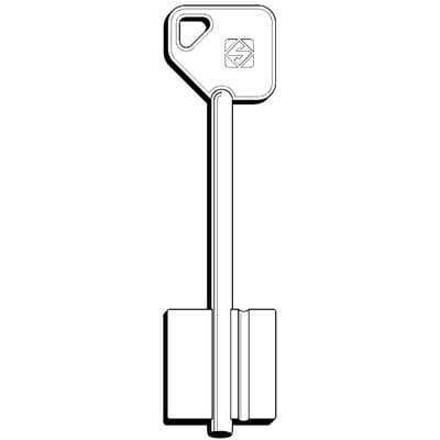 Chiave Doppia Mappa Potent 5PT20 Silca Ottone Nichelato 5 Pezzi - 2