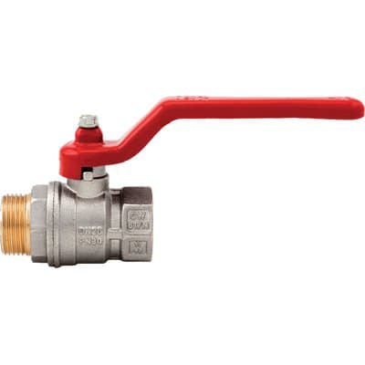 Valvola Sfera Normale Mf Leva Vienna 117 Itap Ottone Nichelato ¾mf 4 Pezzi - 2