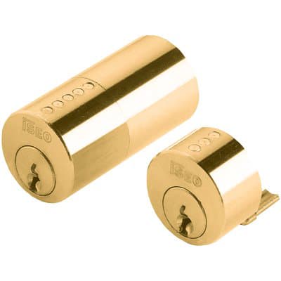 Coppia Cilindri Esterni 854507 Iseo Ottone Chiavi 3 per Serie 52N - 2