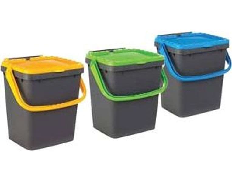 Set Pattumiera per Raccolta Differenziata 3 430 MMX360X435H. 1 Confezione - 2