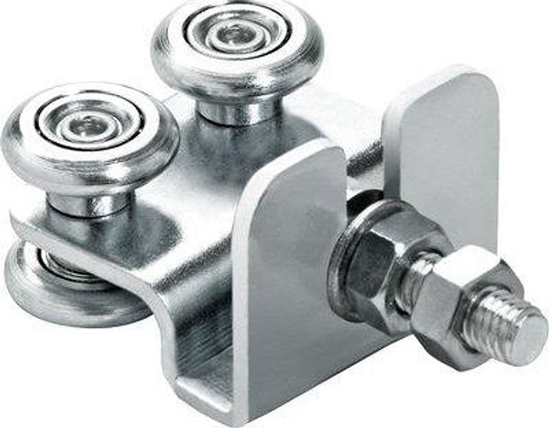 Carrello Scorrevole 40 Comunello Zincato 4 Ruote Ø 24 mm 2 Pezzi - 2