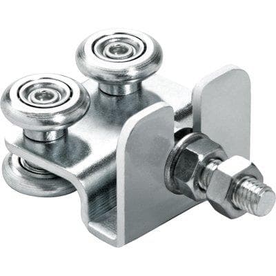 Carrello Scorrevole 40 Comunello Zincato 4 Ruote Ø 24 mm 2 Pezzi - 2