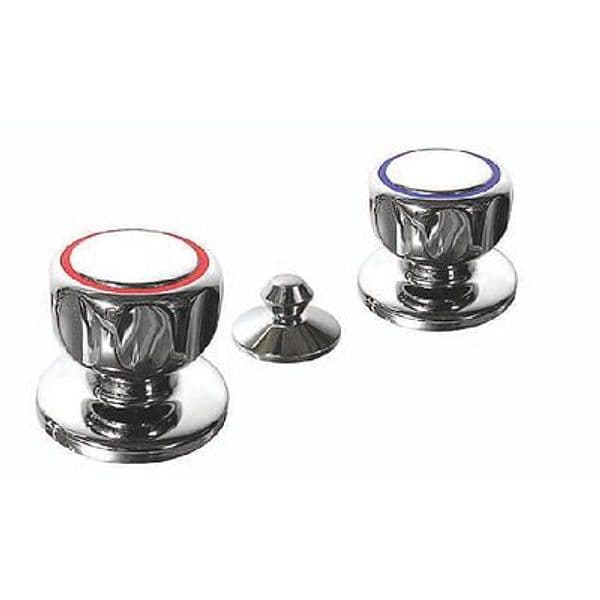 Batteria Bidet Stella Ottone Cromato con Piletta 11 x 4 - 2