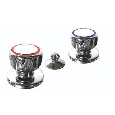 Batteria Bidet Stella Ottone Cromato con Piletta 11 x 4 - 2