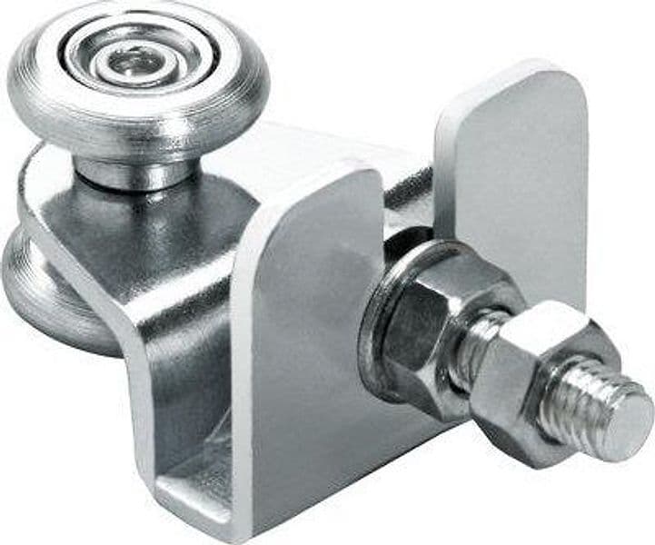 Carrello Scorrevole 38 Comunello Zincato 2 Ruote Ø 24 mm 2 Pezzi - 2
