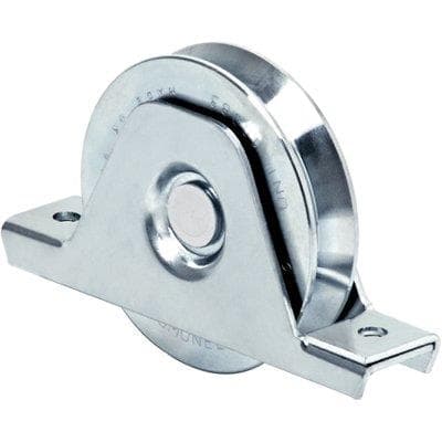 Ruota Cancello a Saldare Gola V 335 Comunello Zincata 120 mm 2 Pezzi - 2