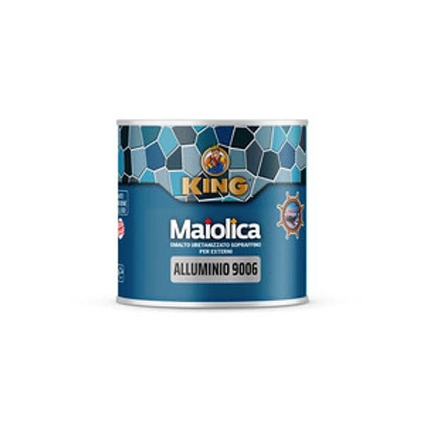 Smalto Maiolica Alluminio 9006 Esterni 100 g 6 Pezzi – Idroweb