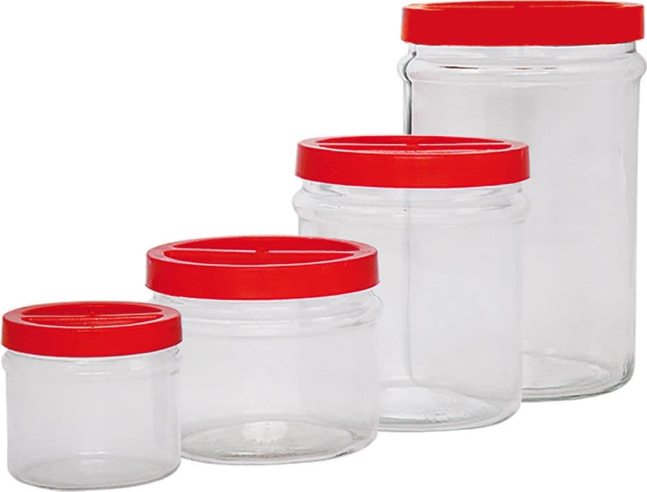 Vaso Ortes in Vetro per Alimenti da 3,5 lt 6 Pezzi Ø 170 - 2