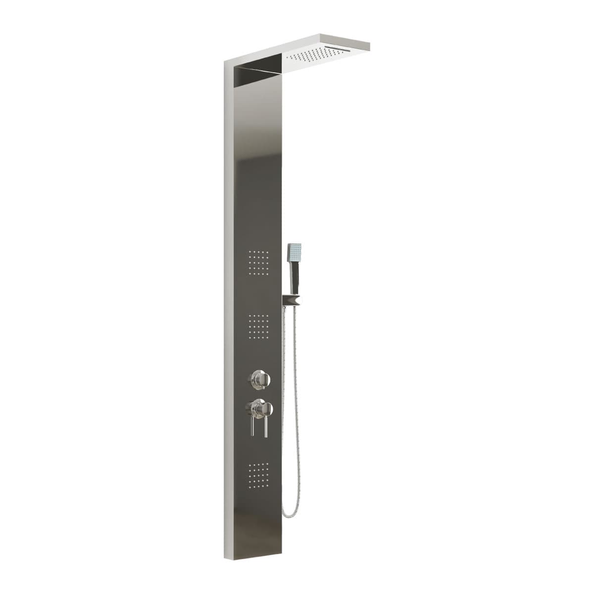 Colonna Pannello Doccia in Acciaio INOX Cromo Lucido Cromato Lucido AER - 2
