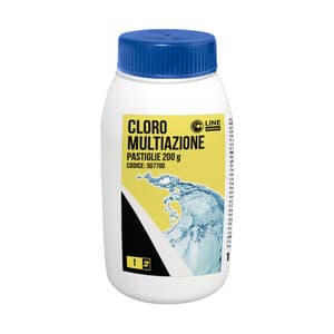 Cloro Piscina Multiazione Pastiglie 200 g Cf 1 kg - 2
