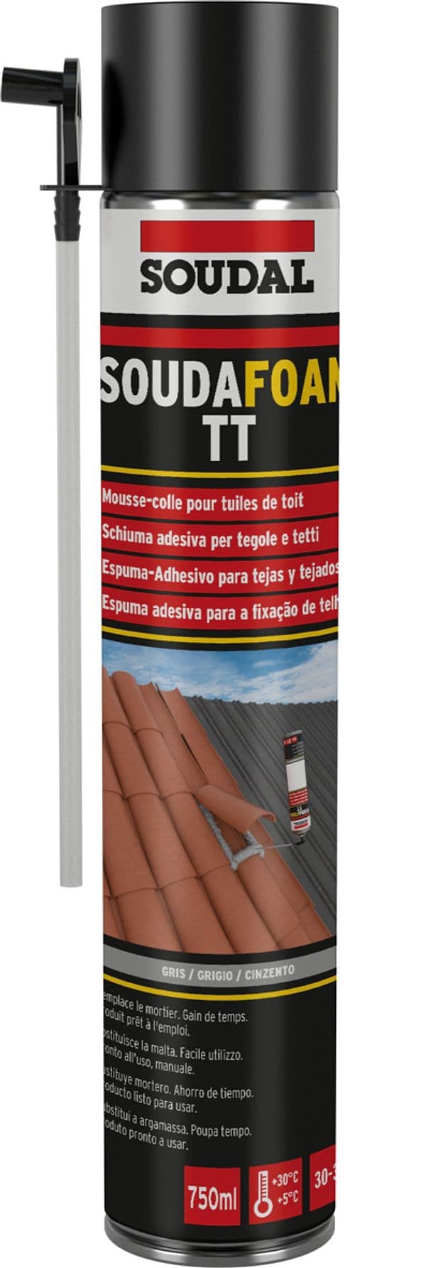 Schiuma Poliuretanica per Tetti Manuale Ml. 750 12 Pezzi Soudal - 2