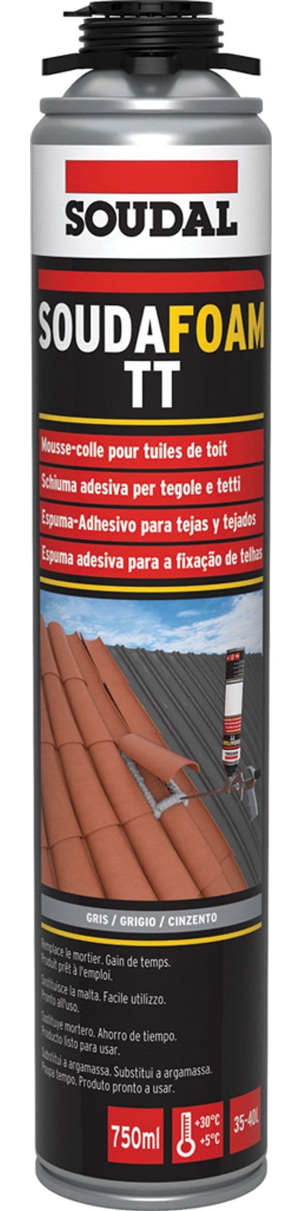 Schiuma Poliuretanica per Tetti per Pistola Ml. 750 12 Pezzi Soudal - 2
