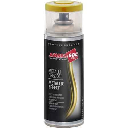 Bomboletta Spray Metalli Preziosi 400 Ambrosol Specchiante Argento 6 Pezzi - 2