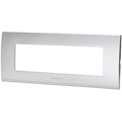 Placca Coprifrutti Abl Argento Posti 7 208 x 85 mm 8 Pezzi - 2