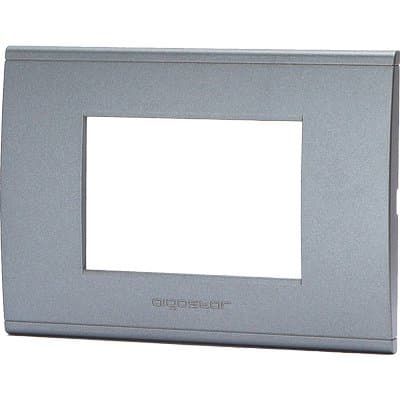 Placca Coprifrutti Abl Grigio Scuro Posti 3 120 x 85 mm 8 Pezzi - 2