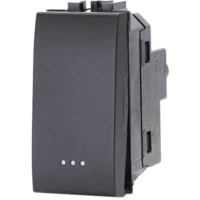 Deviatore Unipolare Abl Nero a 16 250 V 8 Pezzi - 2