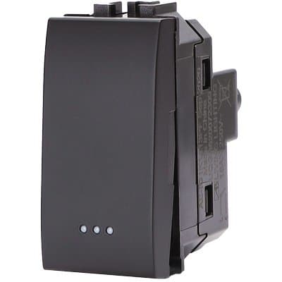 Interruttore Unipolare Abl Nero a 16 250 V 8 Pezzi - 2