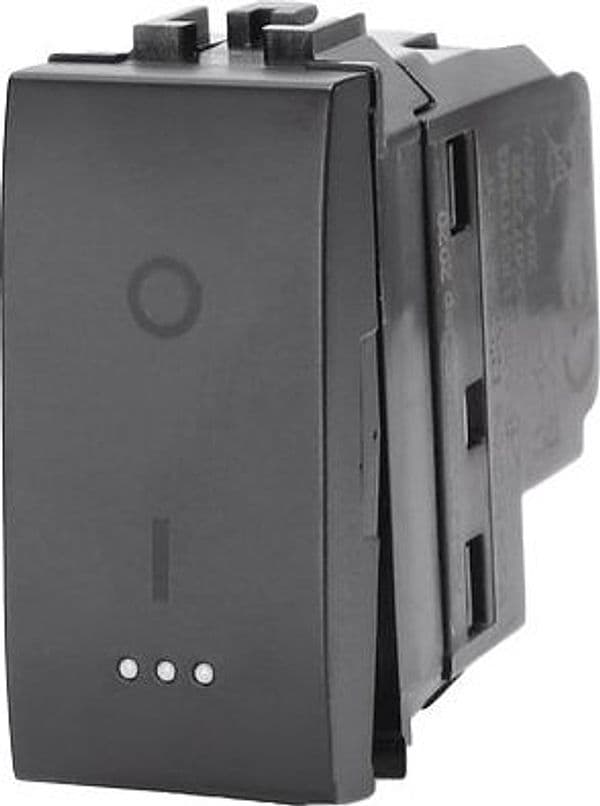 Interruttore Bipolare Abl Nero a 20 250 V 8 Pezzi - 2