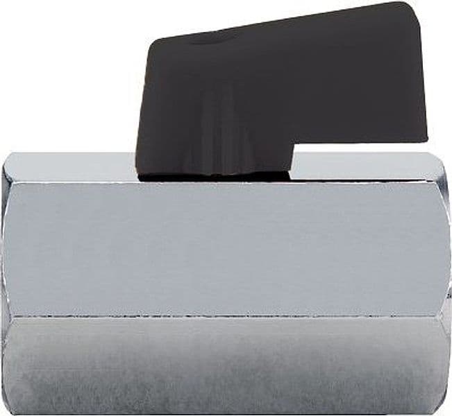 Valvola Mini a Sfera per Scaldacqua 125 Itap Ottone Cromato 3/8ff 5 Pezzi - 2