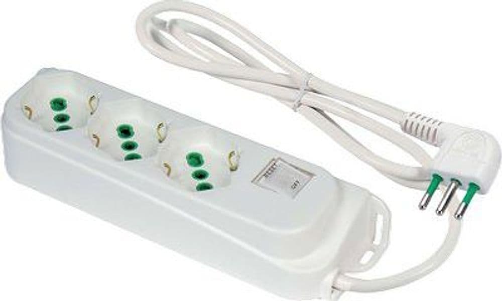 Multipresa Bipasso Schuko con Termico Retail Fme Bianco 2 Pezzi – Fanton